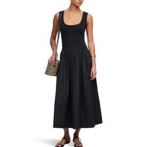 Madewell mixed poplin Maxi Dress